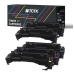 Multipack (4) Toners Meerdere kleuren Compatibel met HP Color Laserjet Canon LBP - Vervangt 410X (CF411X) / CRG-046H (1253C002)